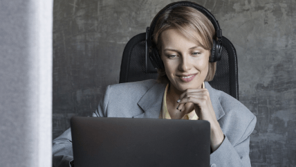 Customer benefiting from industry-specific subtitling services tailored for media, legal, and educational sectors.
